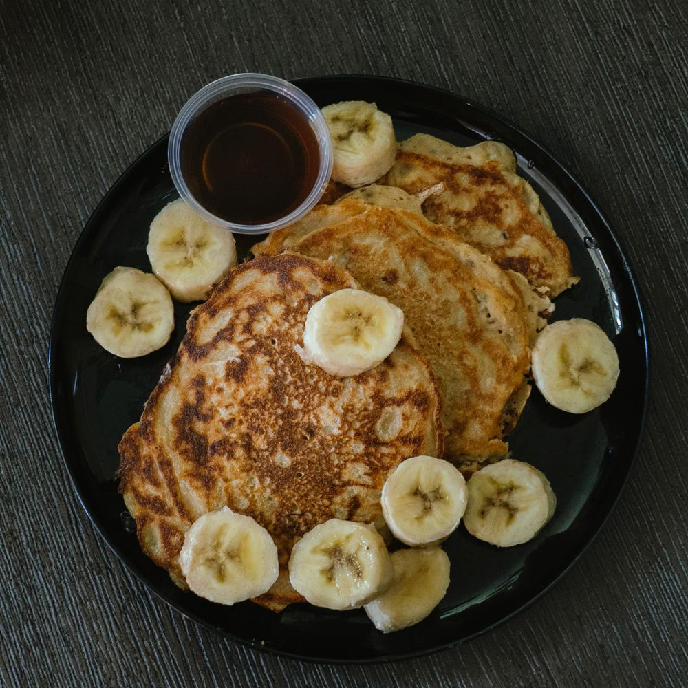 Banana protein pancakes